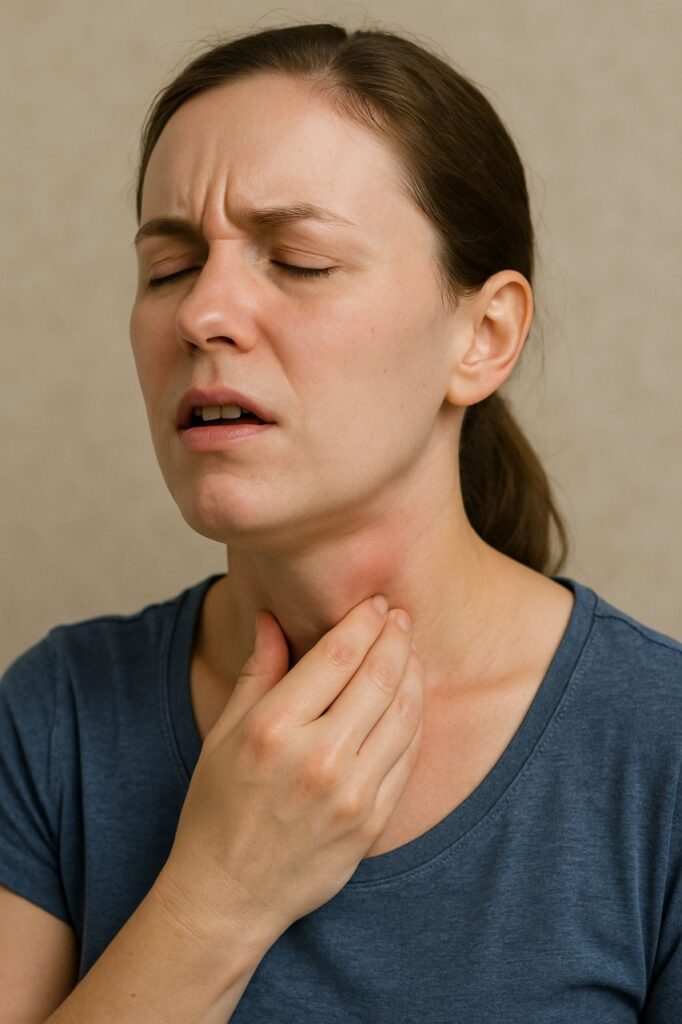 Nódulo na Garganta ao Engolir