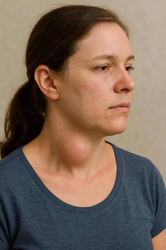 inchaço no pescoço
